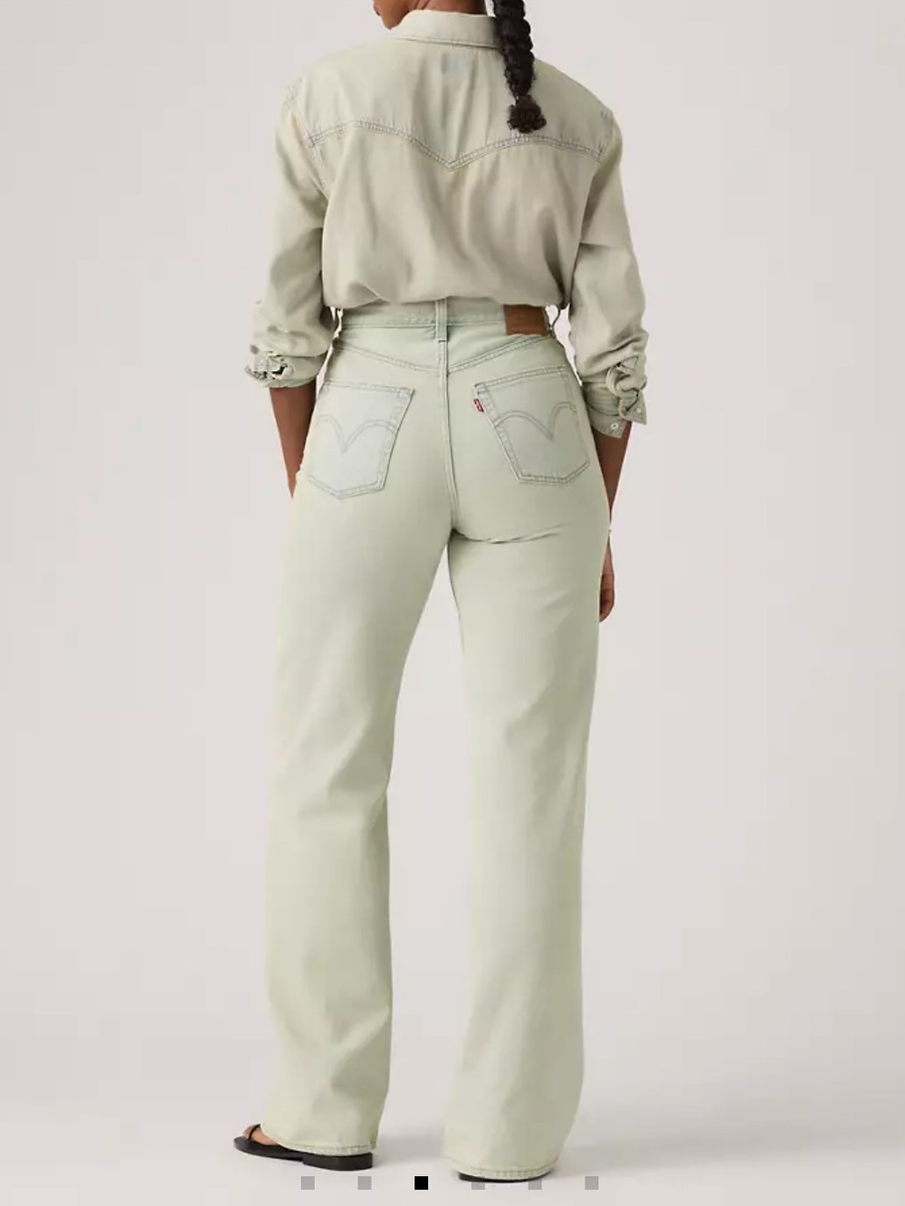 NWT Levi’s Ribcage Wide-Leg Jeans in De Oro Light Wash - Picture 3 of 11